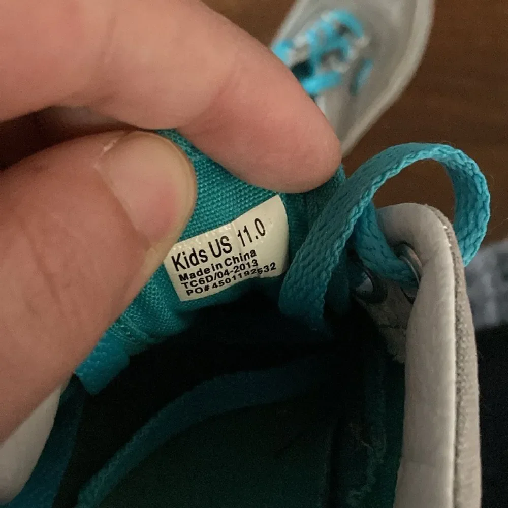 Vans Gray Kids Sneakers sz 11
